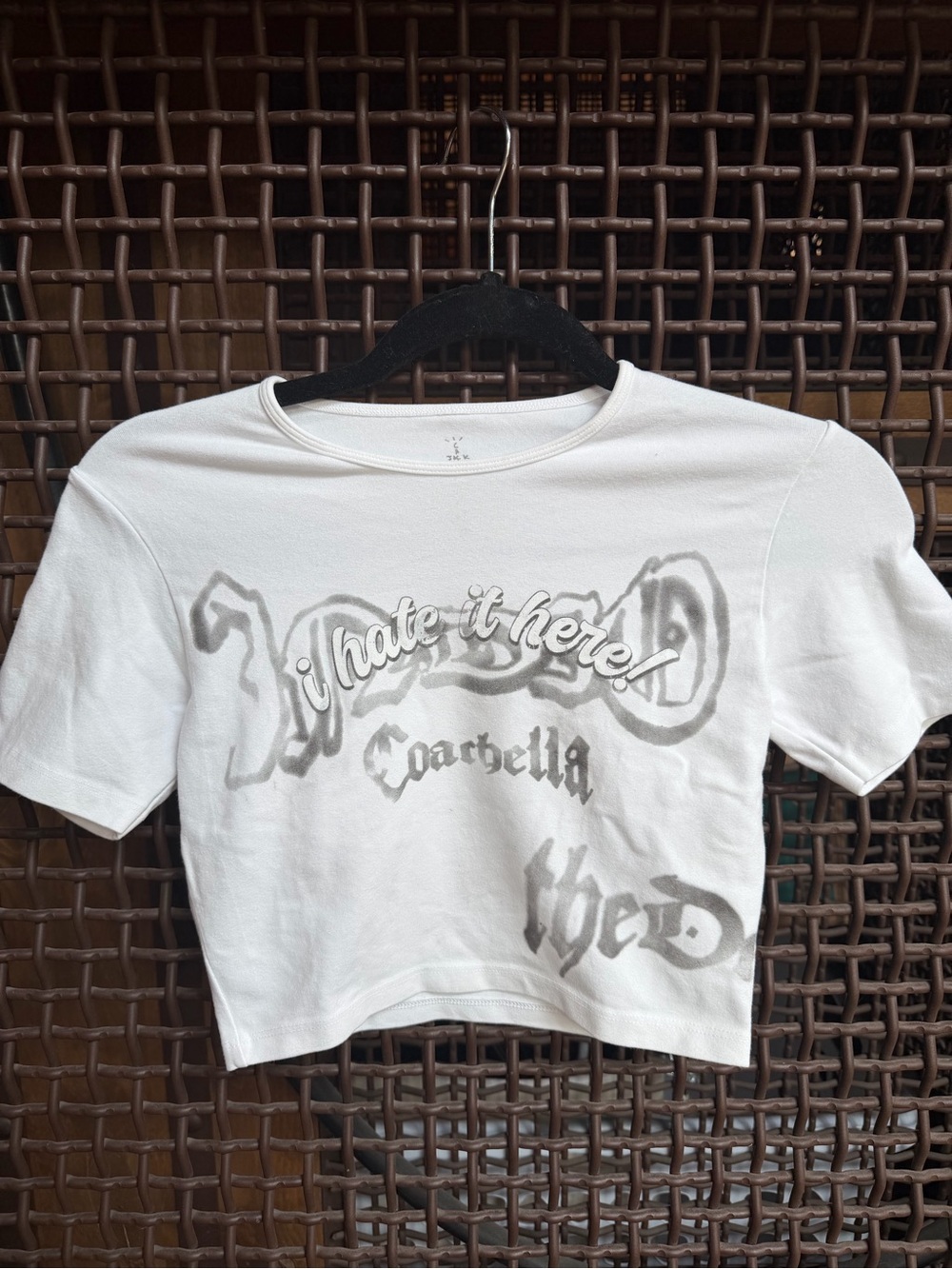 Limited Edition Travis Scott Coachella 2025 "I Hate It Here" Crop Tee